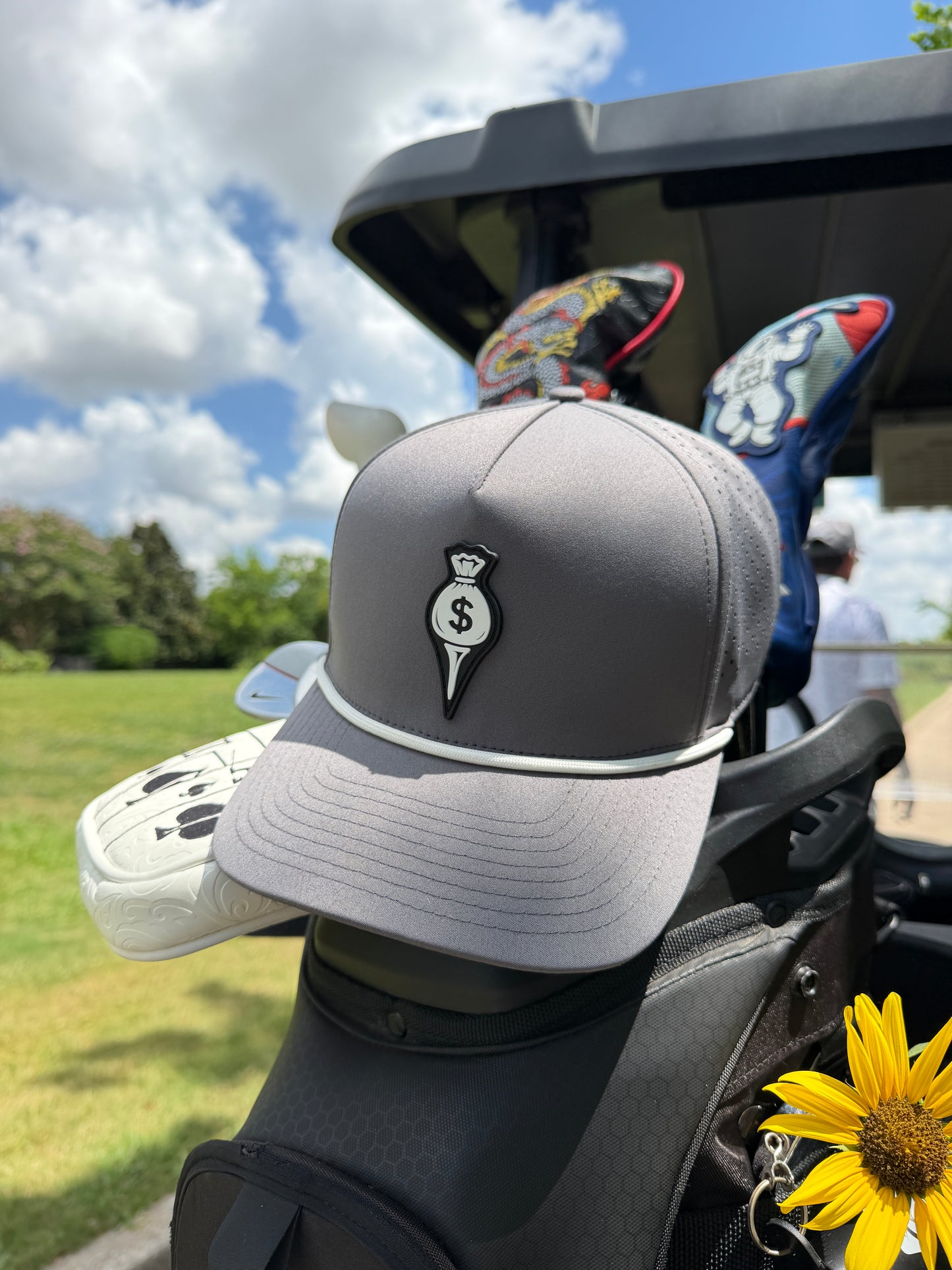 Money Bag PVC Logo Hat - Timeless Grey