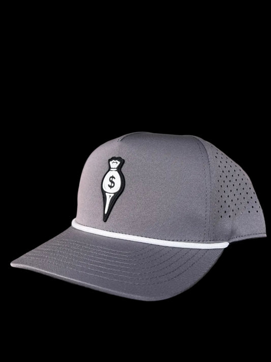 Money Bag PVC Logo Hat - Timeless Grey