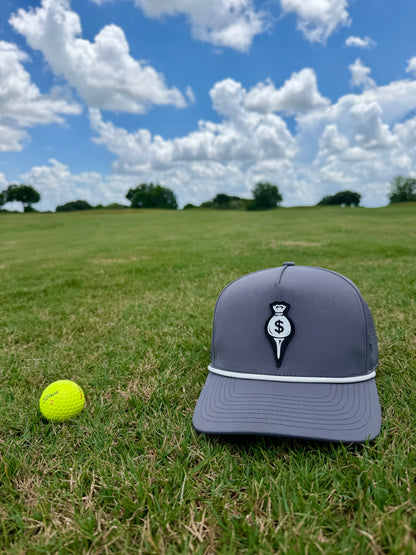 Money Bag PVC Logo Hat - Timeless Grey