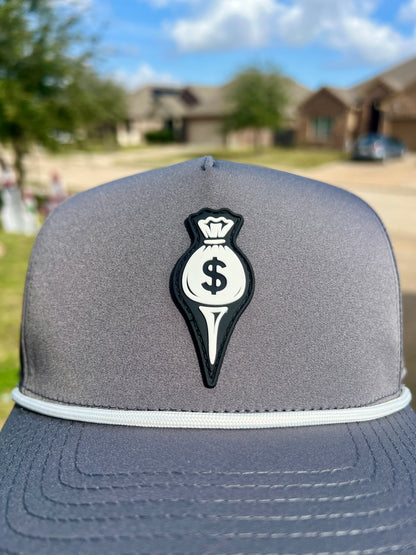 Money Bag PVC Logo Hat - Timeless Grey